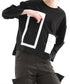 Geometric Panel Graphic Long Sleeve Top